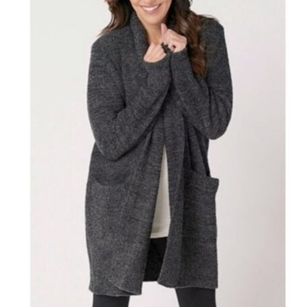 Barefoot Dreams Cozy Chic Lite Dark Gray Women's Size Large So Soft!!
